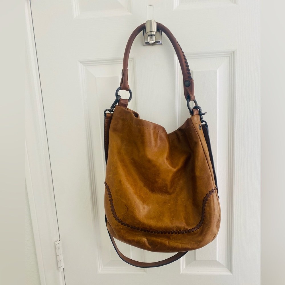 Frye Melissa Hobo Bag in Cognac - Picture 2 of 10